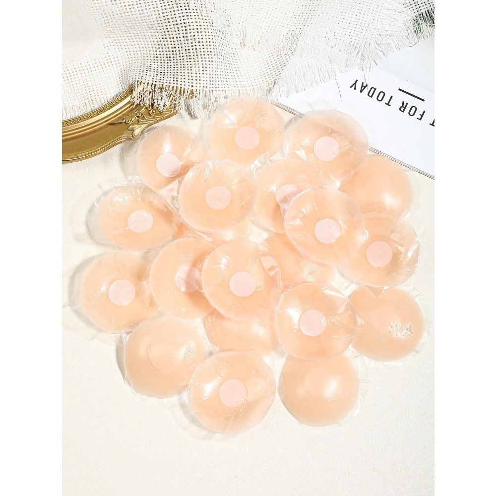 Nipple Cover Pasties - 6 Pairs Individually Packed Nude Round