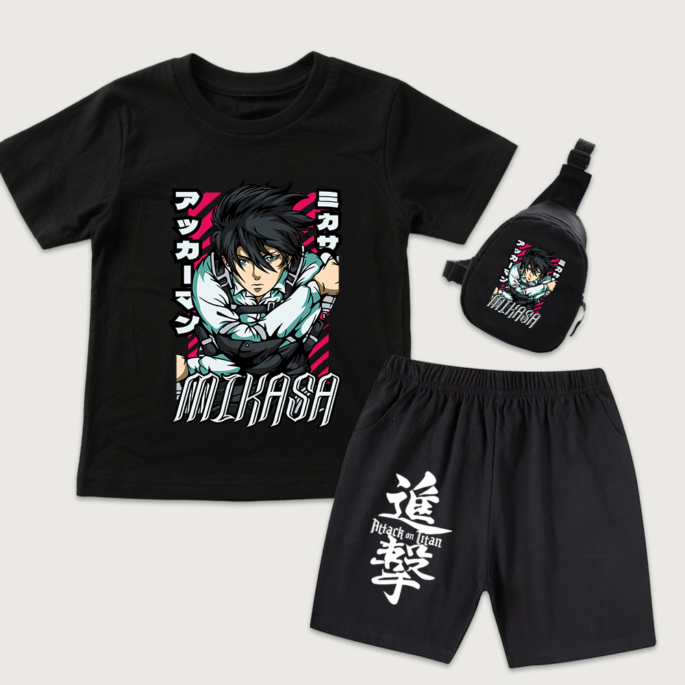 Boyshort Underwear - Aot Mikasa Anime Print Kids Cotton