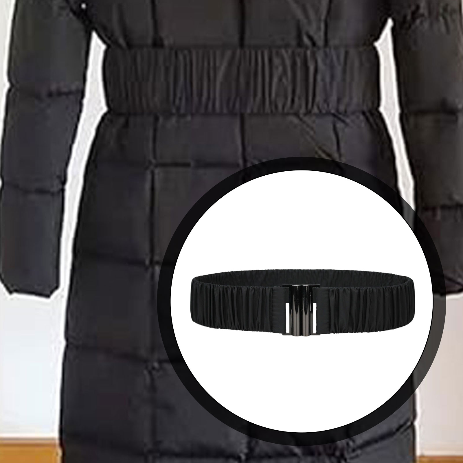 Corset Waist Cinch - Fashion Elastic Waist Belt Adjustable Wide