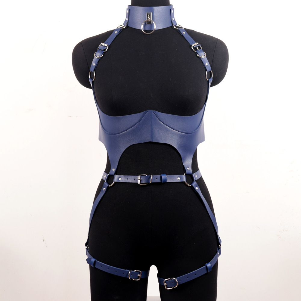 Women Leather Harness Sets Sex - Garter Belt Set recension och pris