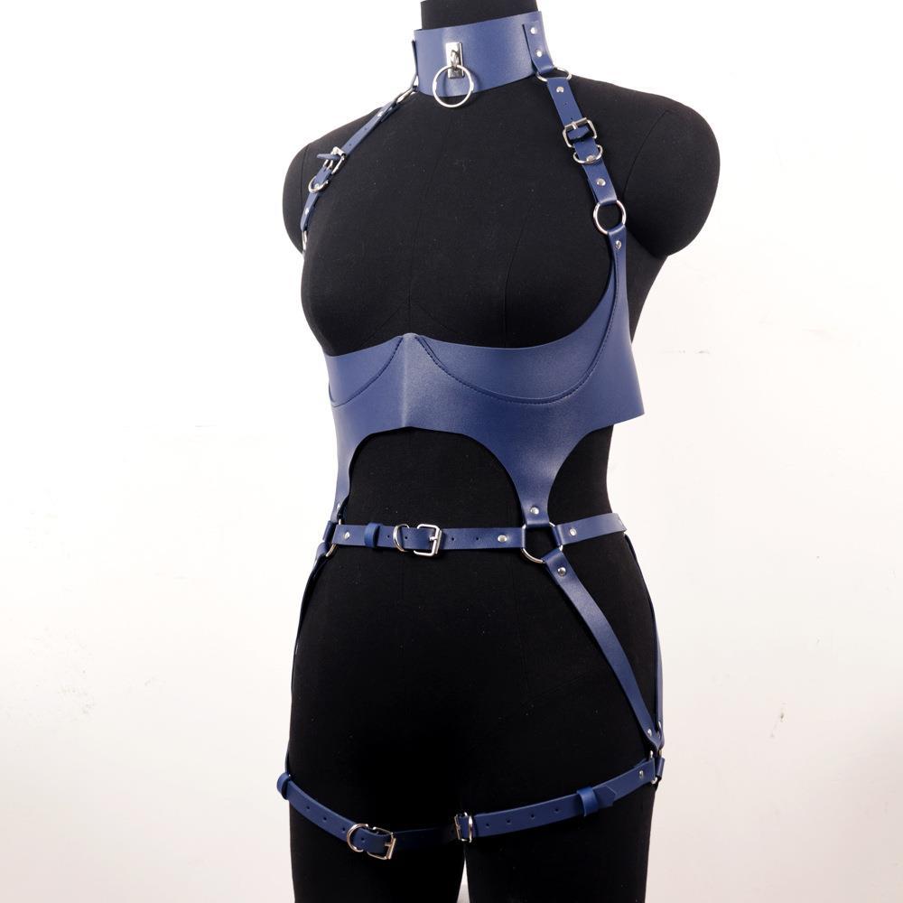 Women Leather Harness Sets Sex - Garter Belt Set recension och pris
