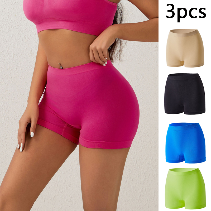 3pcs Women Seamless High Waist - Boyshort Underwear recension och pris
