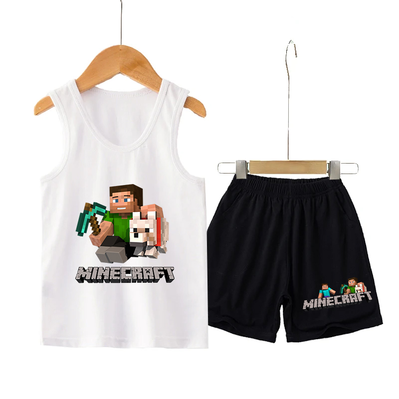 Minecrafted Children Vest+shor - Boyshort Underwear recension och pris