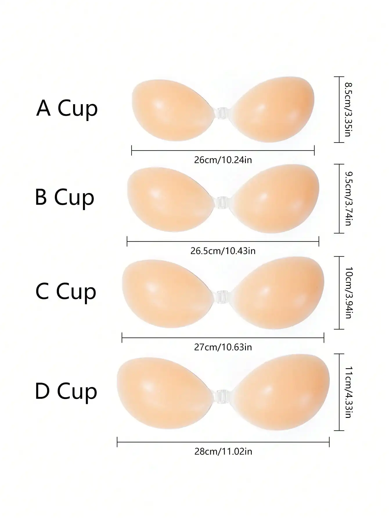 1pc Women's Silicone Sticky Br - Strapless Bra Backless recension och pris