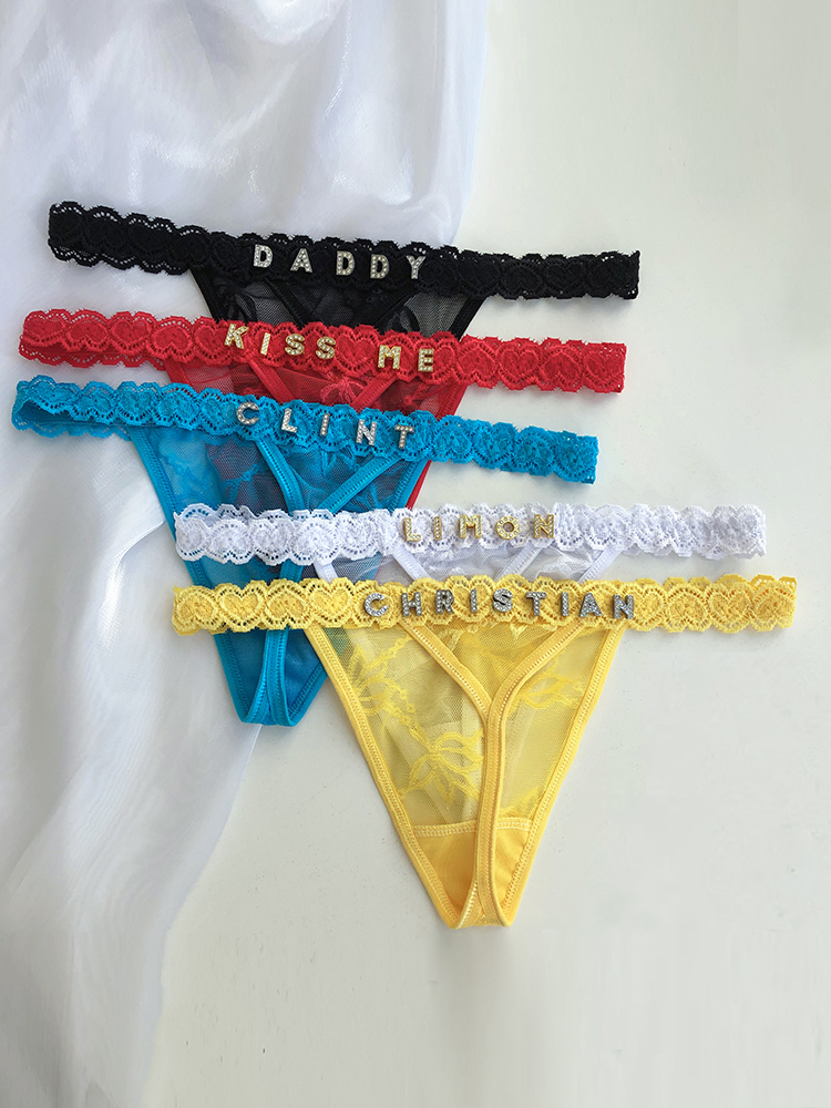 Custom Thong Panties with Name - Thong Bikini Women recension och pris
