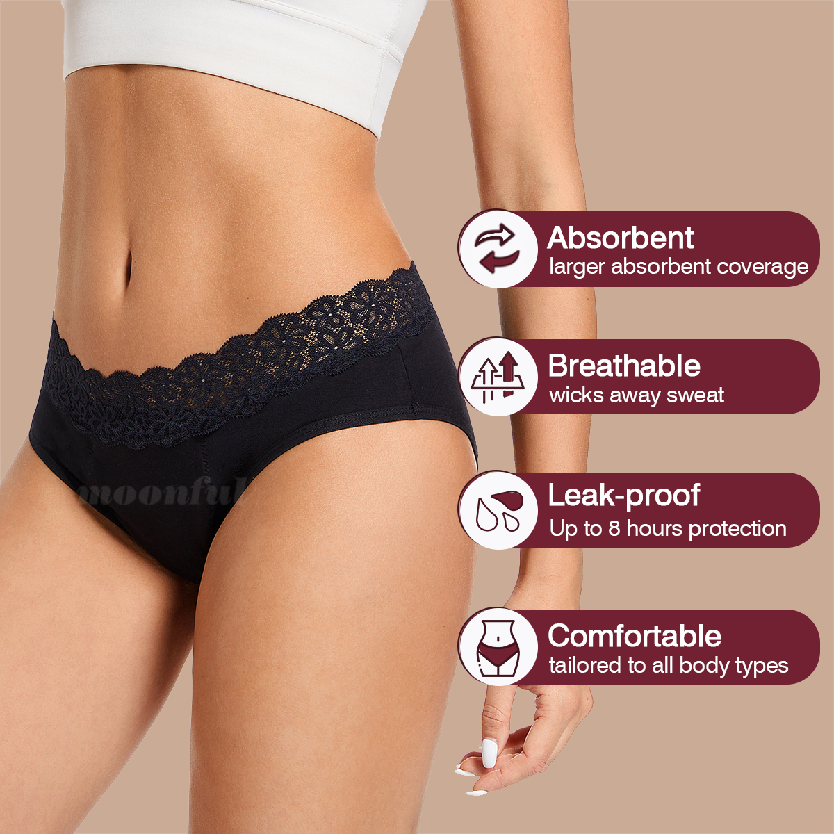 Menstrual Cycle Absorbent Unde - Period Panty Absorbent recension och pris