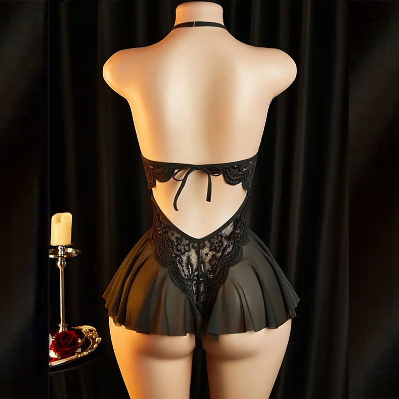 Crotchless Naughty Lingerie Fo - Lace Teddy Lingerie recension och pris