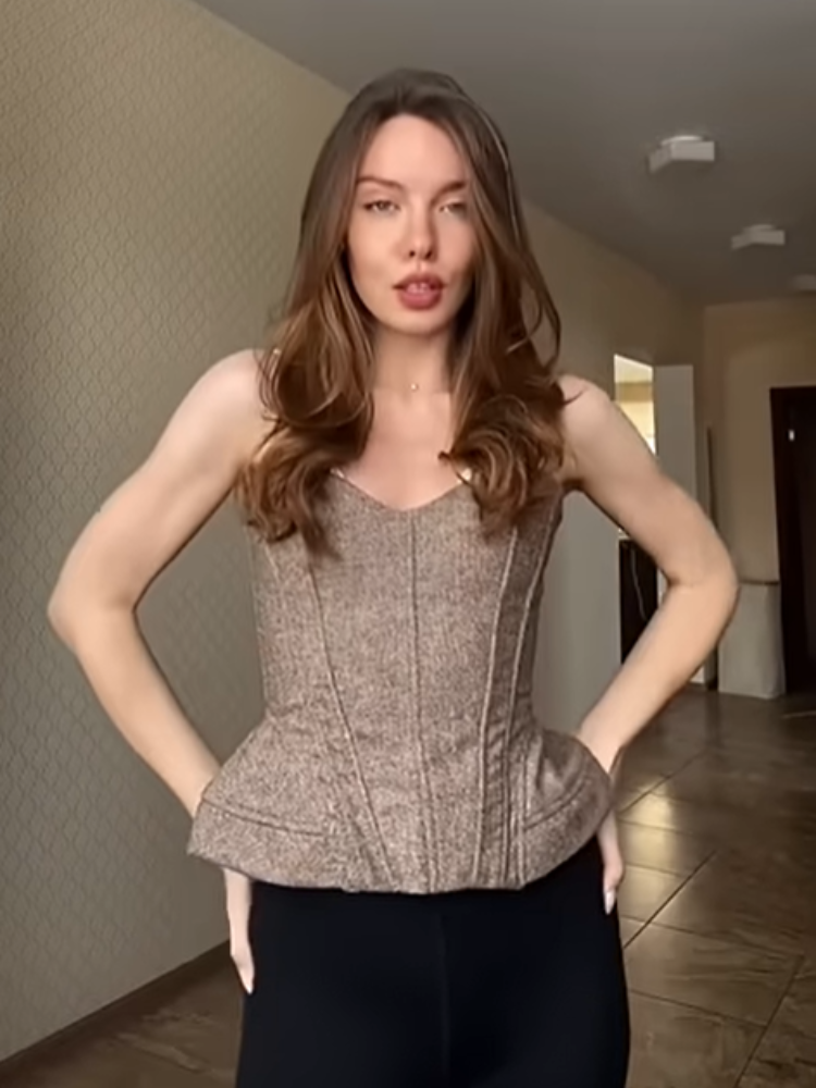 Vintage Women's Spaghetti stra - Corset Waist Cinch recension och pris