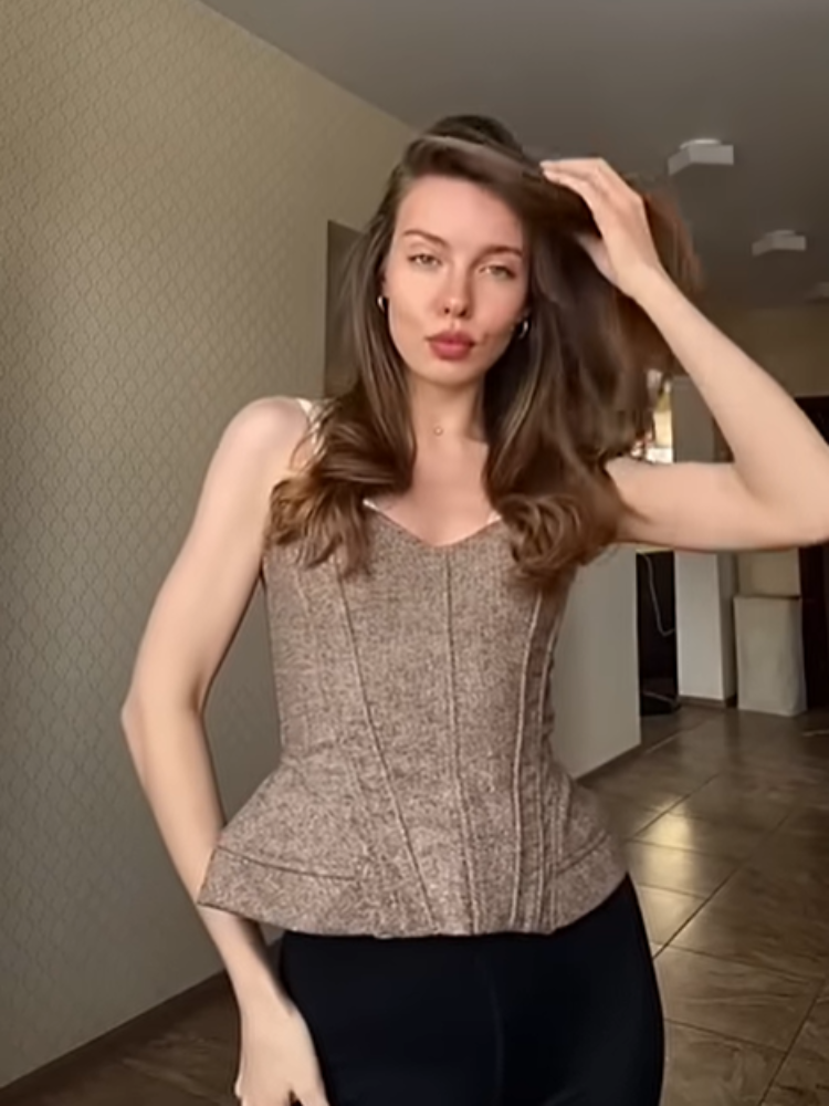 Vintage Women's Spaghetti stra - Corset Waist Cinch recension och pris
