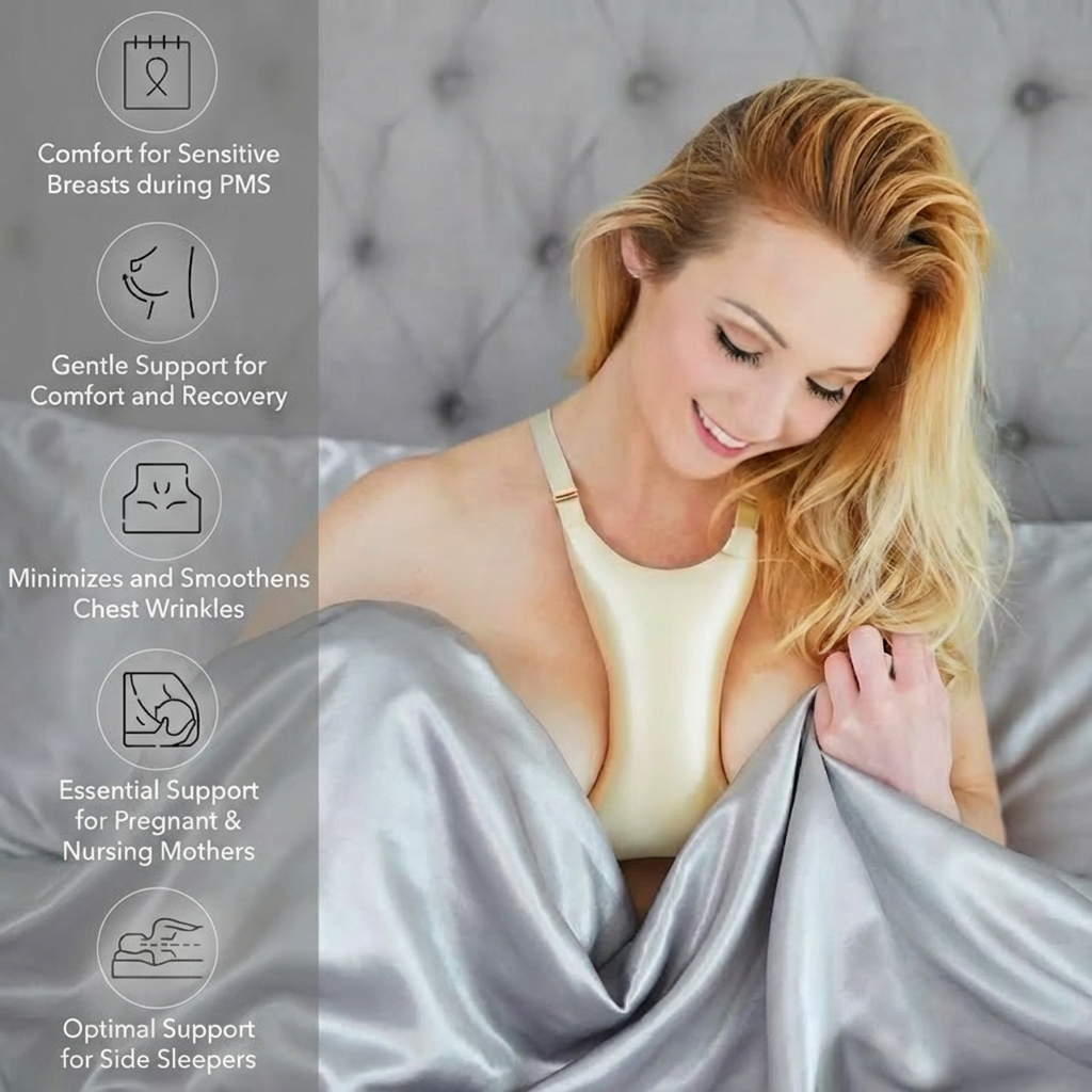 Side Sleeper Pillow for Breast - Nursing Bra Sleep recension och pris