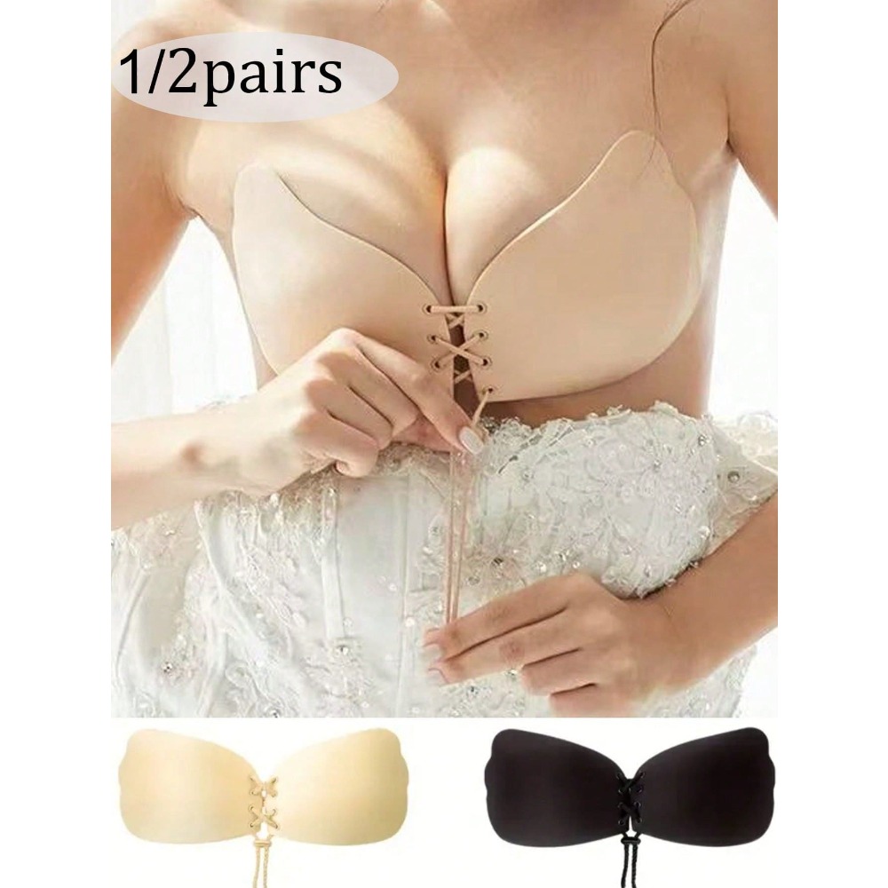 1/2pcs Wing-Shaped Adhesive Br - Strapless Bra Backless recension och pris