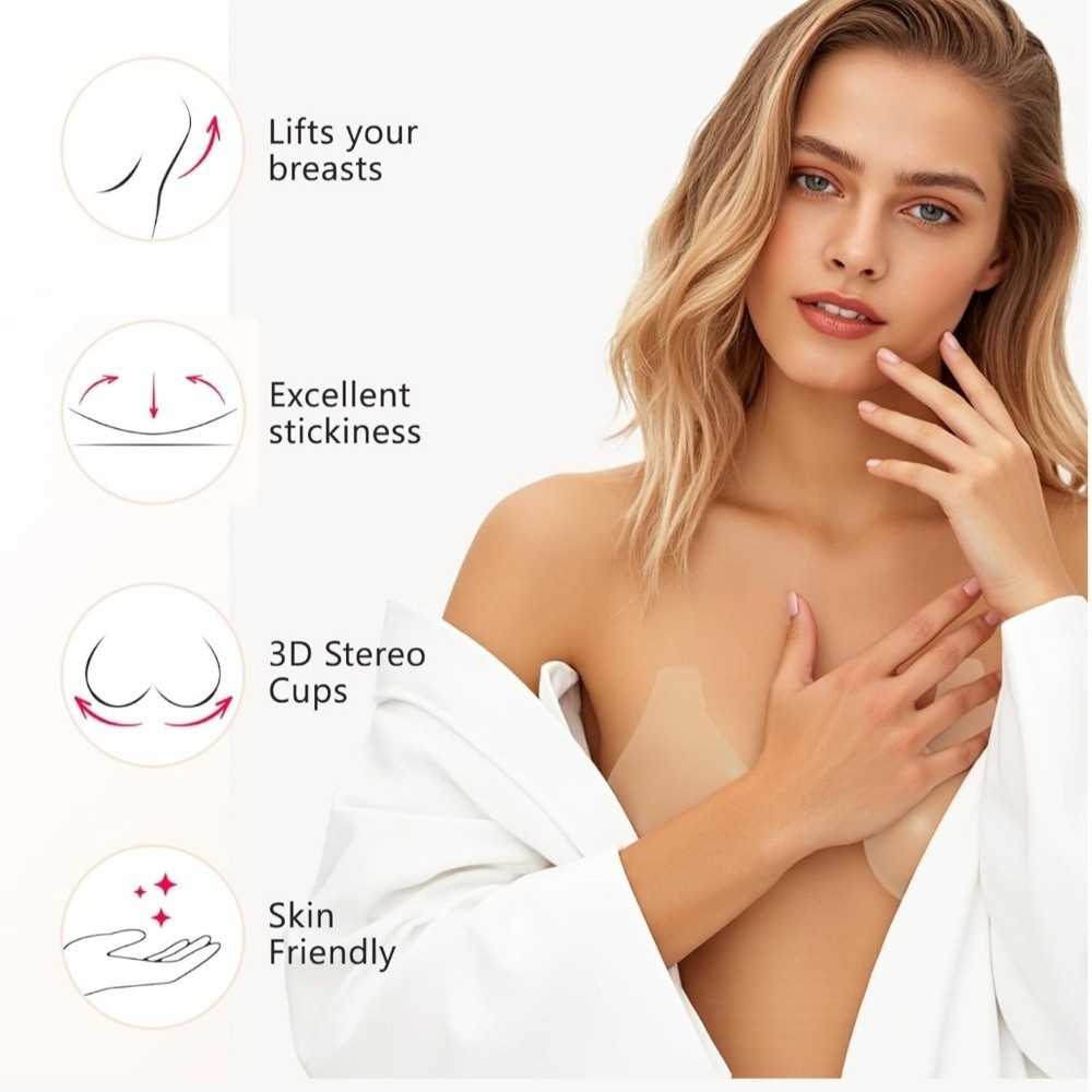 Seamless Silicone Nipple Cover - Silicone Bra Adhesive recension och pris