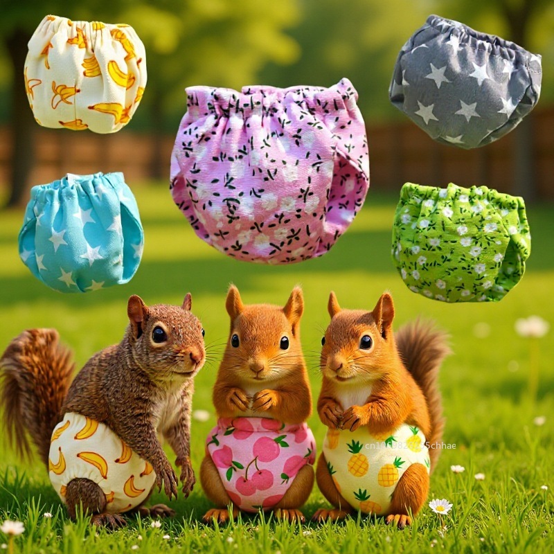 S/M Absorbent Squirrel Diapers - Period Panty Absorbent recension och pris
